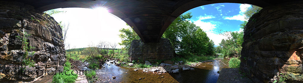 this-is-new-york.com Underneath the Delaware & Ulster railroad bridge in Hobart NY photo by Kelly Chien