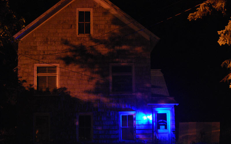 this-is-new-york.com Supreme Court Chambers at night in Hobart NY photo by Kelly Chien