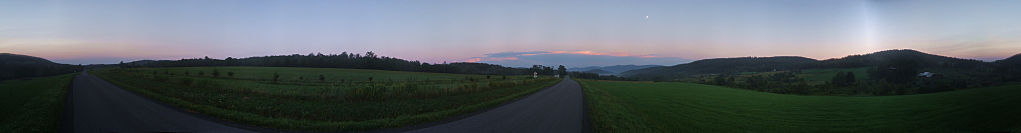 this-is-new-york.com Sunset on Gun House Hill Road near Hobart NY photo by Kelly Chien