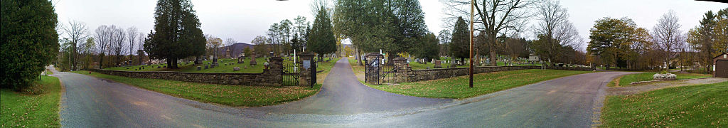 this-is-new-york.com Main entrance of the Locust Hill Cemetery in Hobart NY photo by Kelly Chien