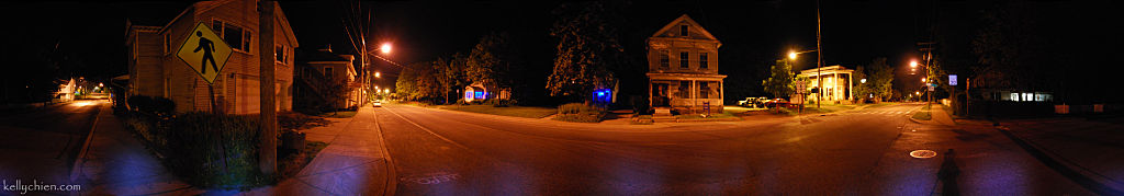 this-is-new-york.com Main Street at night in Hobart NY photo by Kelly Chien