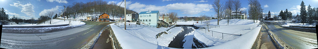 this-is-new-york.com Winter on the Maple Avenue bridge in Hobart NY photo by Kelly Chien