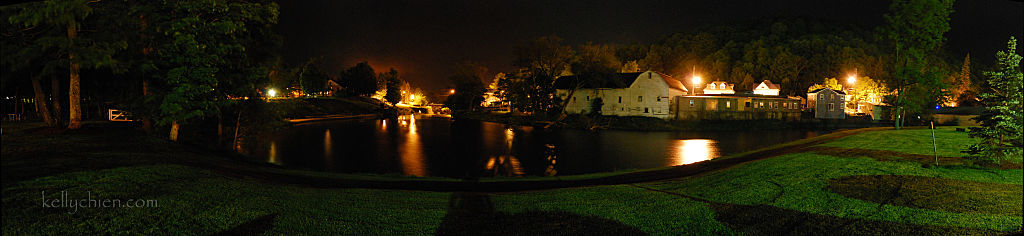 this-is-new-york.com Old mill pond at night in Hobart NY photo by Kelly Chien