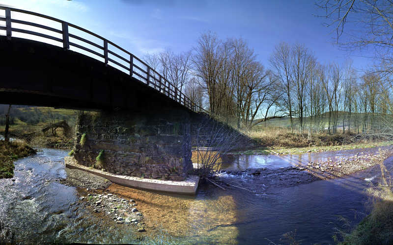 this-is-new-york.com Old Delaware & Ulster railroad bridge in Hobart NY photo by Kelly Chien