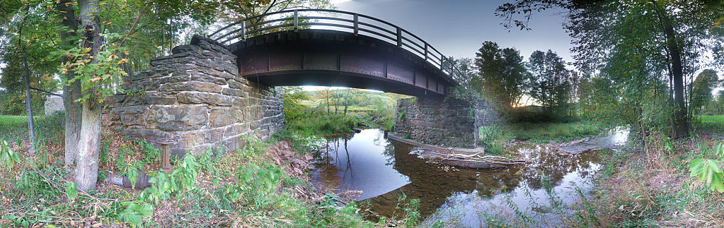 this-is-new-york.com Old railroad bridge on the Delaware & Ulster railroad hiking path in Hobart NY photo by Kelly Chien