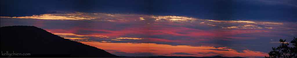 this-is-new-york.com Sunset at the Roxbury Mountain Pass near Hobart NY photo by Kelly Chien