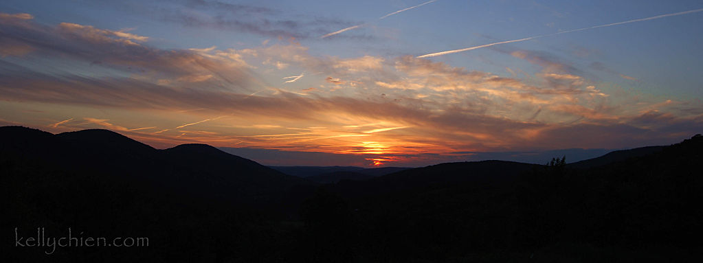 this-is-new-york.com Sunset view from the Roxbury Mountain Road pass near Hobart NY photo by Kelly Chien