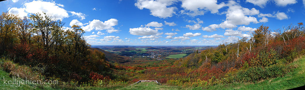 this-is-new-york.com Village of Stamford NY from atop Mt. Utsayantha photo by Kelly Chien