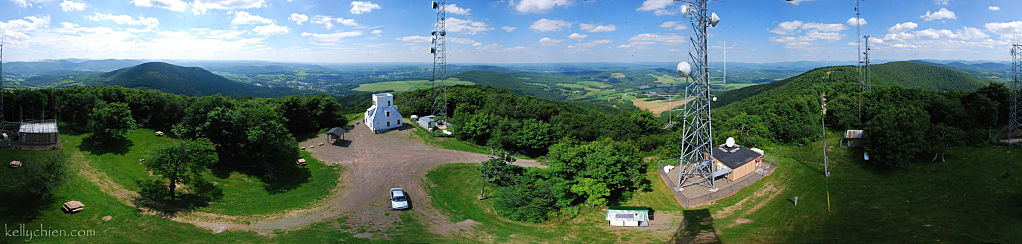 this-is-new-york.com View from the top of the fire tower on Mt. Utsayantha near Stamford NY photo by Kelly Chien