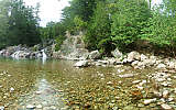 this-is-new-york.com Below the Split Rock Falls on the Bouquet River in the Adirondack Park photo by Kelly Chien