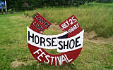 this-is-new-york.com Sign for the Horse Shoe Festival in Hobart NY photo by Kelly Chien