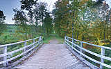 this-is-new-york.com Bridge on the Delaware & Ulster railroad hiking path in Hobart NY photo by Kelly Chien