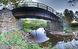 this-is-new-york.com Old railroad bridge on the Delaware & Ulster railroad hiking path in Hobart NY photo by Kelly Chien