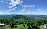 this-is-new-york.com View from the top of the fire watch tower on Mt. Utsayantha near Stamford NY photo by Kelly Chien